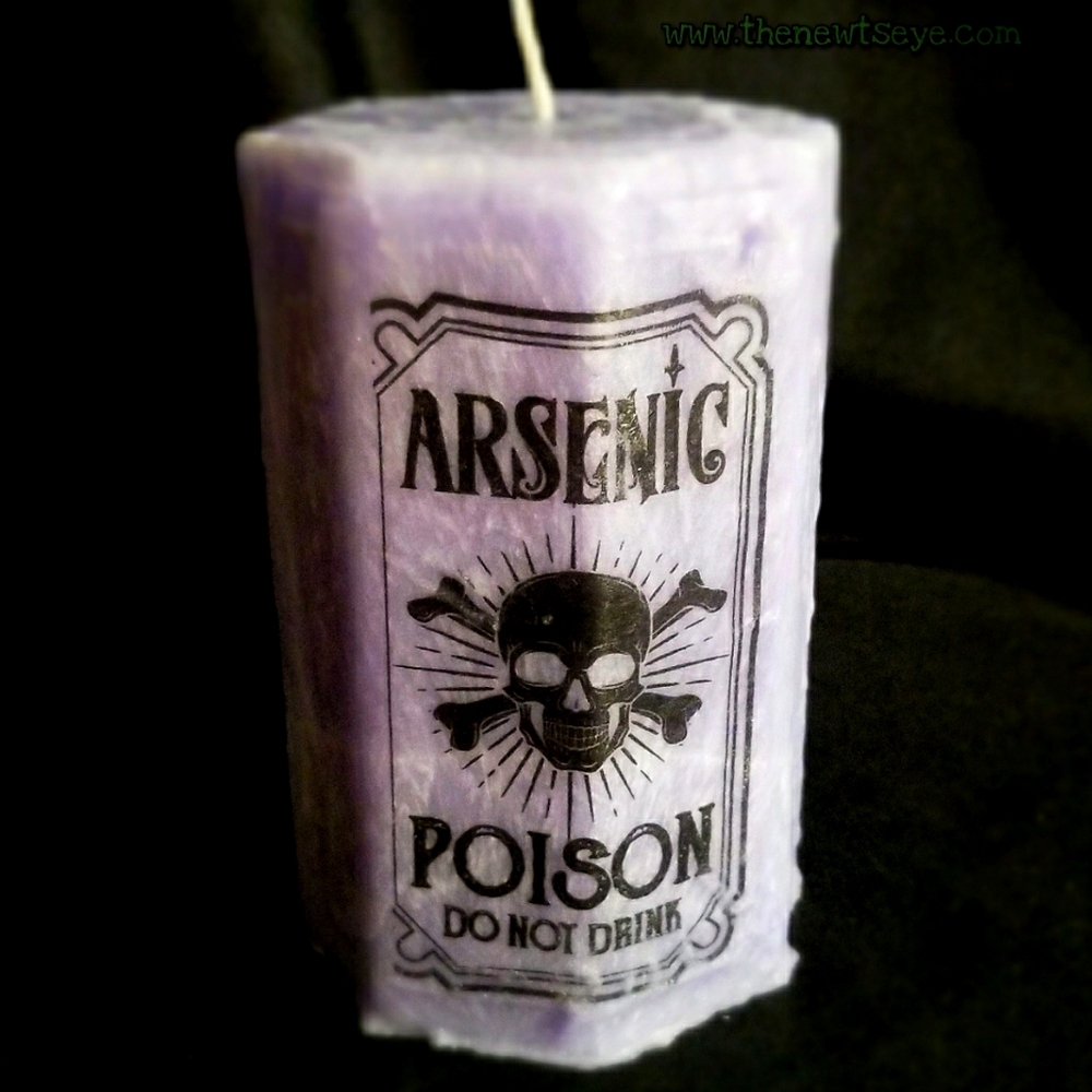 Arsenic and old lace Halloween candle